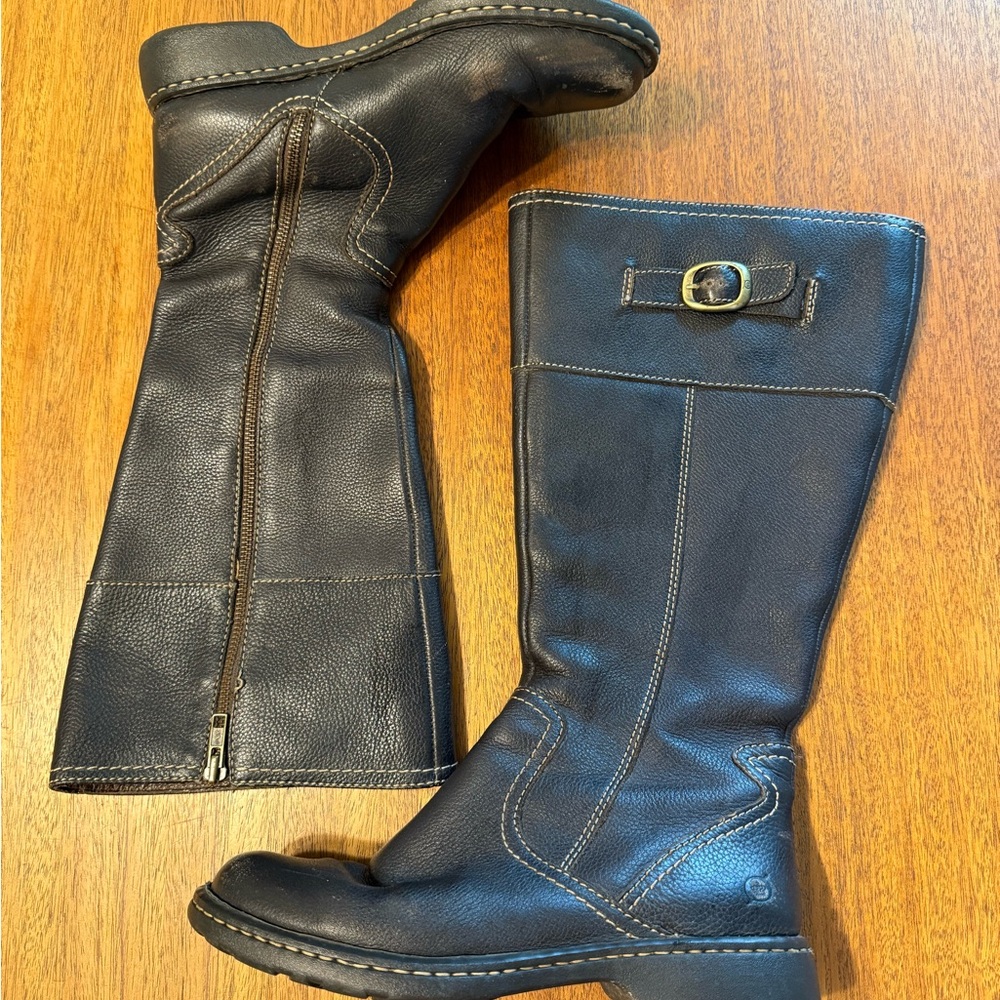 Brown Leather Born Boots